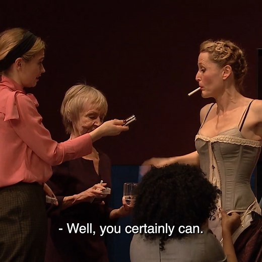 ‘The spotlight is hers, always has been. But now there’s Eve...’ 💅 All About Eve, with Gillian Anderson and Lily James, is available to watch worldwide on National Theatre at Home. | National Theatre