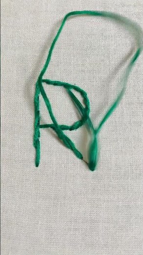 How to stitch letter R/ floral monogram