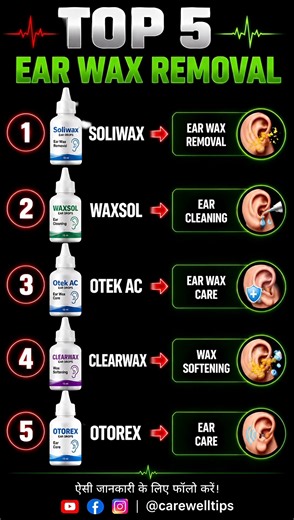 Top 5 Ear Wax Removal Drop & Their Benefits | Health Tips #Shorts #Viral