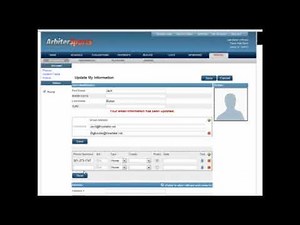 How to Use The Arbiter Profile Page