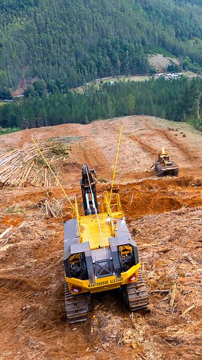 60K views · 737 reactions | The first Tigercat 120 winch assist in Chile. The machine was slotted into a steep slope yarding jobsite in the Araucanía region. Watch the video to see the 120 assisting a Tigercat 635G skidder working in slopes of up to 60% grade. Compact and highly mobile, the 120 can pick up and move to a different location very quickly. | Tigercat Industries | Facebook