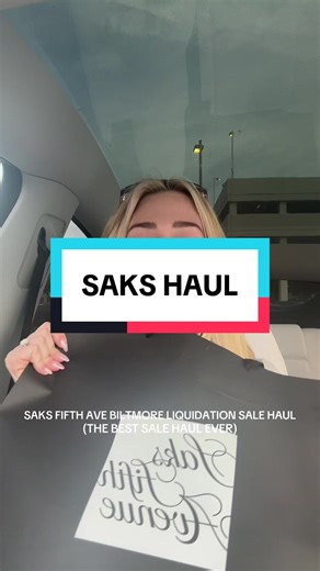 Biltmore Liquidation Sale Haul at Saks Fifth Avenue