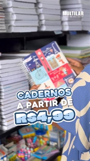 MULTILAR on Instagram: "Já parou pra pensar como um ano começa com pequenos detalhes? Cada caderno, cada lápis, cada escolha carrega cuidado, amor e esperança. A volta às aulas começa aqui, com tudo que seu filho precisa 💙 📚 Material escolar completo esperando por você! #VoltaÀsAulas #MaterialEscolarCompleto #ReelsBrasil #LojaDeUtilidades #Multilar #Escada #Promoção #VoltaAsAulas2026"