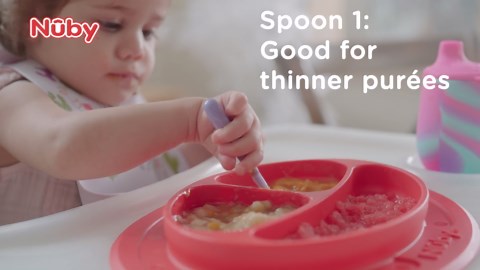 Nuby Baby's First Spoons Set - (3-Pack) Feeding Utensils for Babies - 6+ Months