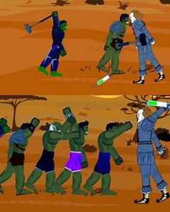 Hulk Family Vs Pennywise The Funny Fight Episode #funny #pennywise #hulk | Toons Forever