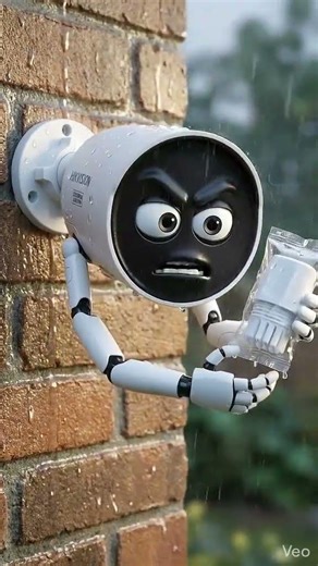 hikvision NVR DVR analog IP camera during installation must wear the waterproof cover #youtubeshorts