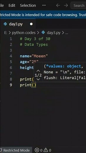 Python for beginners: Day 3 of 30