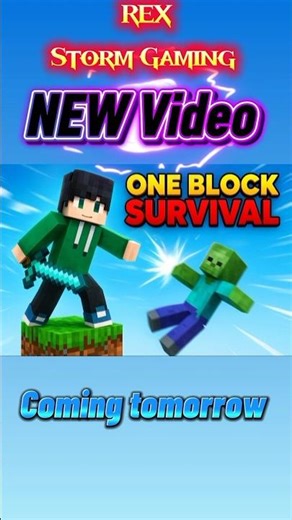 i played one block 🥶 #minecraft