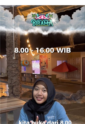 BIRAMA BREBES WATERPARK BUKA SAMPAI MALAM??!!🤯 BENER BANGET! Untuk jam operasional renang kita tetap buka dari jam 08.00-16.00 WIB, namun jika kalian ingin renang sampai malam bisa pesan paket bukber di birama ya!🤩✨ 📱(Reservasi) 081313777863 📍Birama Brebes Waterpark #biramabrebeswaterpark #brebes #brebes24jam #brebesviral #fyp