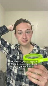 Half up Half down Slick Back Tutorial with a center part! Step by step of how to do it and use the