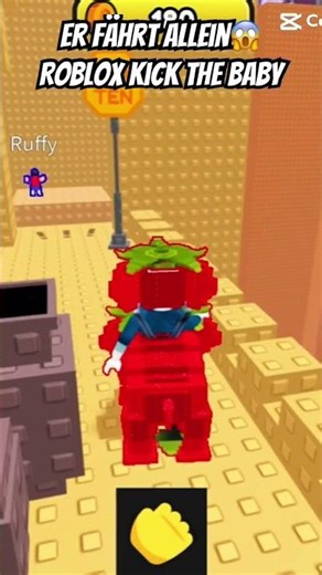 ROBLOX KICK THE BABY🤣KOMPLETT LOST 😱🤣😂💀 #roblox #kickthebaby #fail #noob #gaming