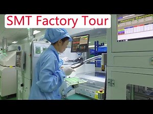 Electronics manufacturing process, surface mount technology machine in our SMT PCB assembly line