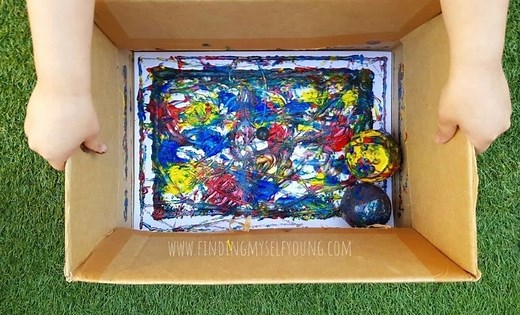 Ball Painting: Sensory Process Art for Kids
