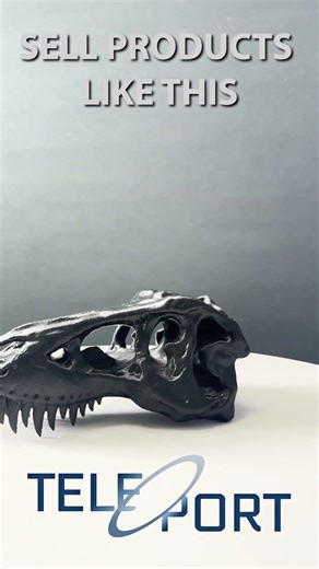 Cool Skull, Printed With Teleport