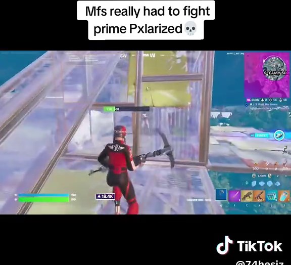 Intense Fortnite Battle Featuring Prime Pxlarized