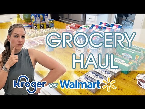 🛒 Kroger vs Walmart: Grocery Haul Price Comparison 2025 🛒 | Did I save money shopping the sales?!