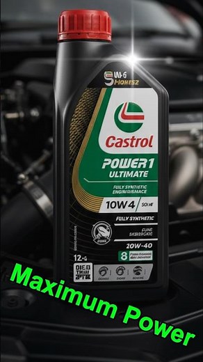 Fully Synthetic Castrol Engine Oil 10W40. #automobile #lifeisbutadream #hondabike