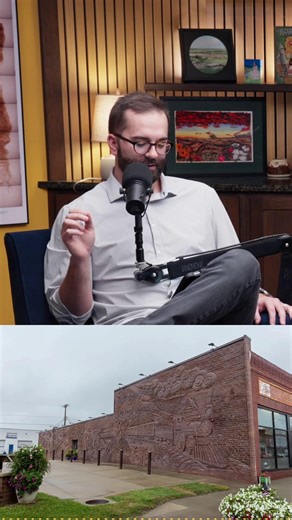 Explore the marvel of the longest sculpted brick mural in the USA! Over 6,400 intricately carved bricks create this stunning piece of art. Have you seen it up close? #Art #Sculpture #BrickByBrick #DiscoverAmerica #askakansan #podcast #podcastclips Cloud County Tourism Listen to the full episode wherever you get your podcasts! | Ask A Kansan