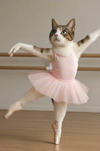 Ballet Cat’s Graceful Performance