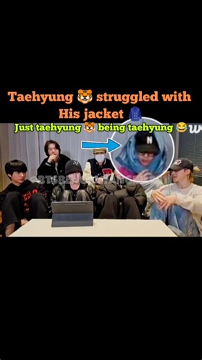 Taehyung 🐯 struggled with His jacket 🧥#@BTS #@HYBELABELS #shorts #bts #shortsfeed
