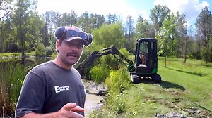 Is this mini excavator too small for pond dredging?