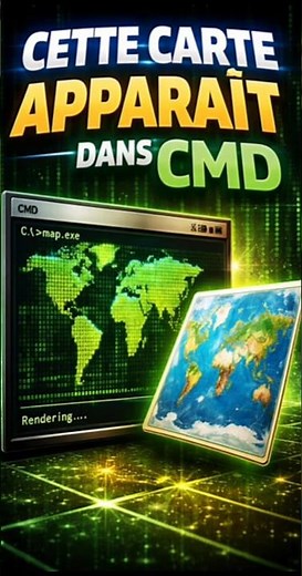 🇮🇳 Cette carte apparaît dans CMD 😳 #cmd #windows #windows10 #windows11 #shorts #tips #india #astuce