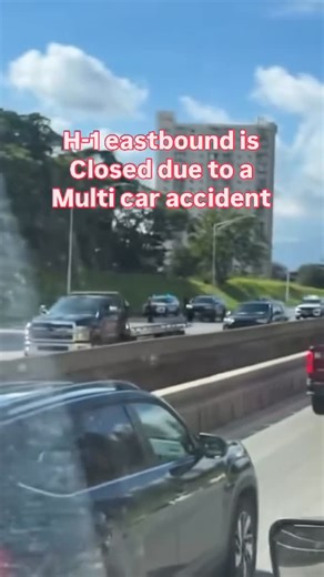 Hawaii News Report | 🚨 Update says dead body on freeway. H-1 eastbound is Closed due to a Multi car accident @shythrumylens | Instagram