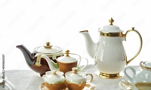 Classic British Afternoon Tea Setup