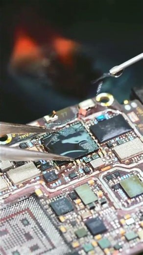 so easy Fast remove IC chip from mobile phone motherboard, new method,