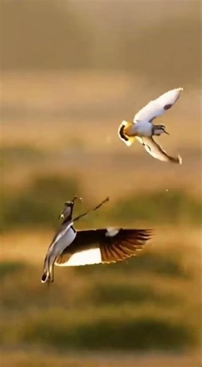 Two birds are fighting over food. Who wins? #shorts