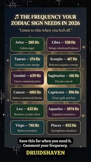 The Frequency Your Zodiac Sign Needs in 2026 🎵 Healing Energy Guide #zodiac #astrology #frequency