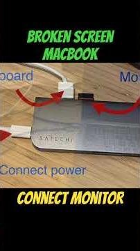 Broken Screen MacBook? How to Connect an External Monitor #macbook #broken