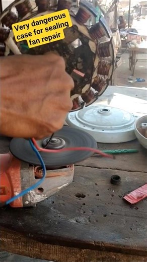 How to Remove Rust from Ceiling Fan Stator Using Grinder
