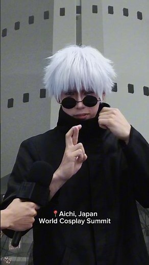 Real Life Gojo | #animeshorts #interview #japan #gojousatoru