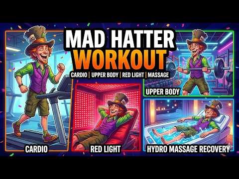 Gym Workout Upper Body Day Red Light Therapy & Hydro Massage 💪🔥