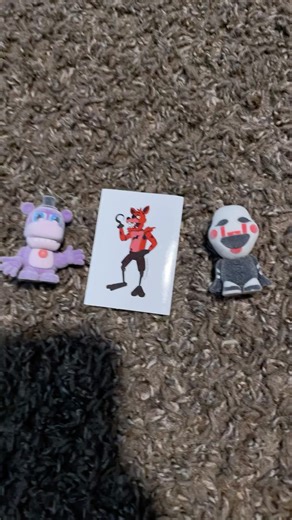 Chase figurine foxy and ultra-rare holo plush Bonnie😭 #lucky #fnaftoys #antibrainrot