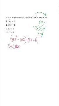 Factoring with lead coefficients is actually easy