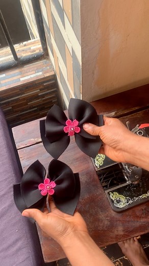 How I made these cute bow ties for the twins uniforms #sewing #sewingtutorial #bows #twins #viralreelsシ | Kyra & Myra Donald