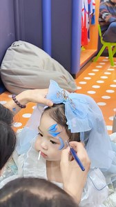 White dress, tiny wings, and a lollipop in her hand 🍭✨ #FairyMakeup #FairyFacePaint #KidsArt #CuteVibes | Anka Bella