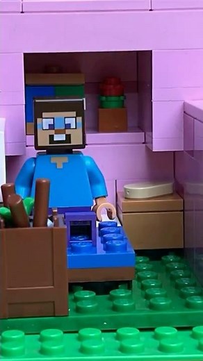 LEGO Minecraft Animation The Pig Hero! 🐷