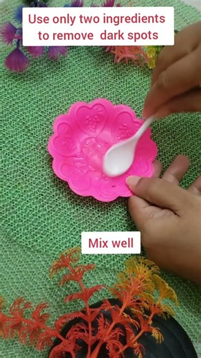 Use only two ingredients to remove dark spots##darkspots