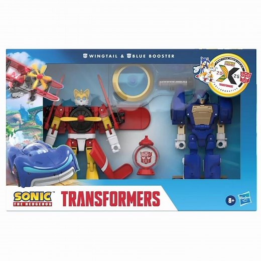 TRANSFORMERS COLLABORATIVE SONIC THE HEDGEHOG WINGTAIL AND BLUE BOOSTER Officially Revealed