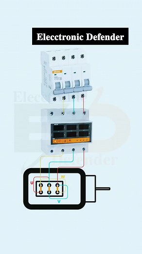 Wiring small motor protection relay #videoviralreelsfb #fbreels #videoviralreel #reelsfb #foryoupageシ #electrician #ElectricalSafetyTips #electricalcontractor #electronics #motor | Elecctronic Defender
