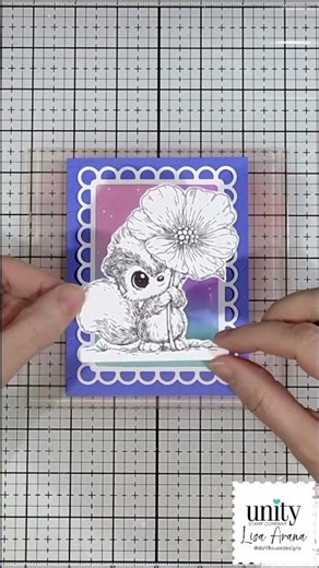 Simple Stamping, Big Color Moment 💜🦨