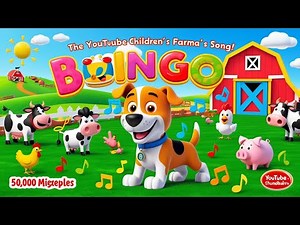 "🎶 Sing Along! Bingo Song for Kids: Fun Nursery Rhymes & Interactive Learning! 🐶✨"