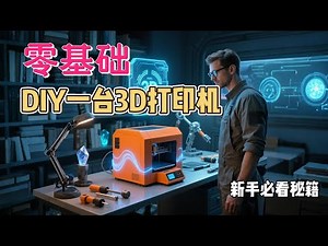 DIY 3D Printer Tutorial#自己组装3d打印机#只需要60美元，零基础DIY一台3D打印机——1.前言介绍