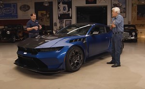 Jay Leno Takes Delivery of His Mustang GTD, Ford's CEO Brings It to Him