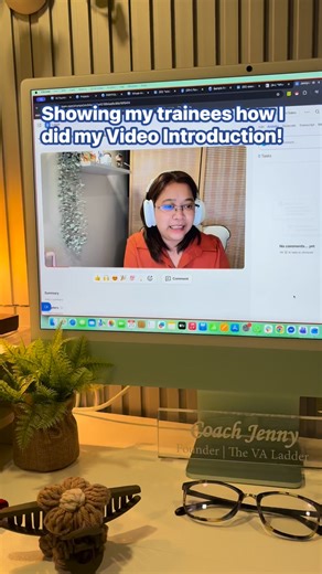 I showed my trainees how I did my video introduction last night so they would see how to tailor fit it to the job you’re applying for… Hindi lang resume ang tini-tailor fit, pati audio recording and video introduction… #videointro #introduction #virtualassistant #jobapplications #coachjenny #tips #tipsandtricks #training | Coach Jenny - VA Mom