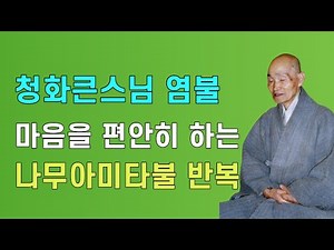 나무아미타불 반복 염불 청화큰스님 염불 천도법문기도4 | 염불수행 염불선 천도재 49재 南無阿彌陀佛 念佛 청화스님 법문 청화스님
