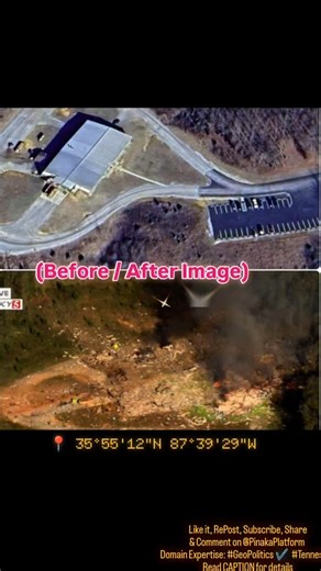 PinakaPlatform on Instagram: "🔴🇺🇸 Around 20 people dead following a massive explosion which leveled a munitions plant operated by Accurate Energetic Systems (AES) near Bucksnort, Tennessee. 📍 35°55'12"N 87°39'29"W (Before / After Image) Like it, RePost, Subscribe, Share & Comment on @PinakaPlatform Domain Expertise: #GeoPolitics ✔️ #Tennessee #USA Read CAPTION for details"
